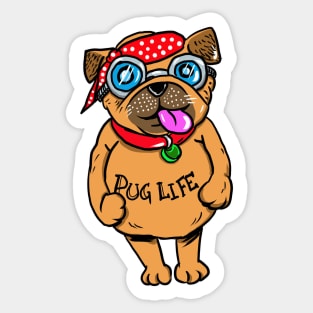 Pug Life Funny Dog Sticker